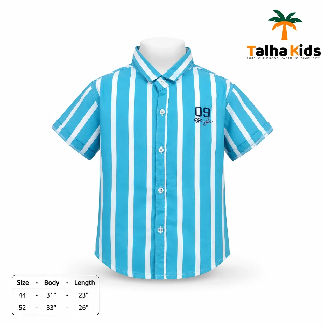 Boys Striped Short Sleeve Shirt – 09 Collection