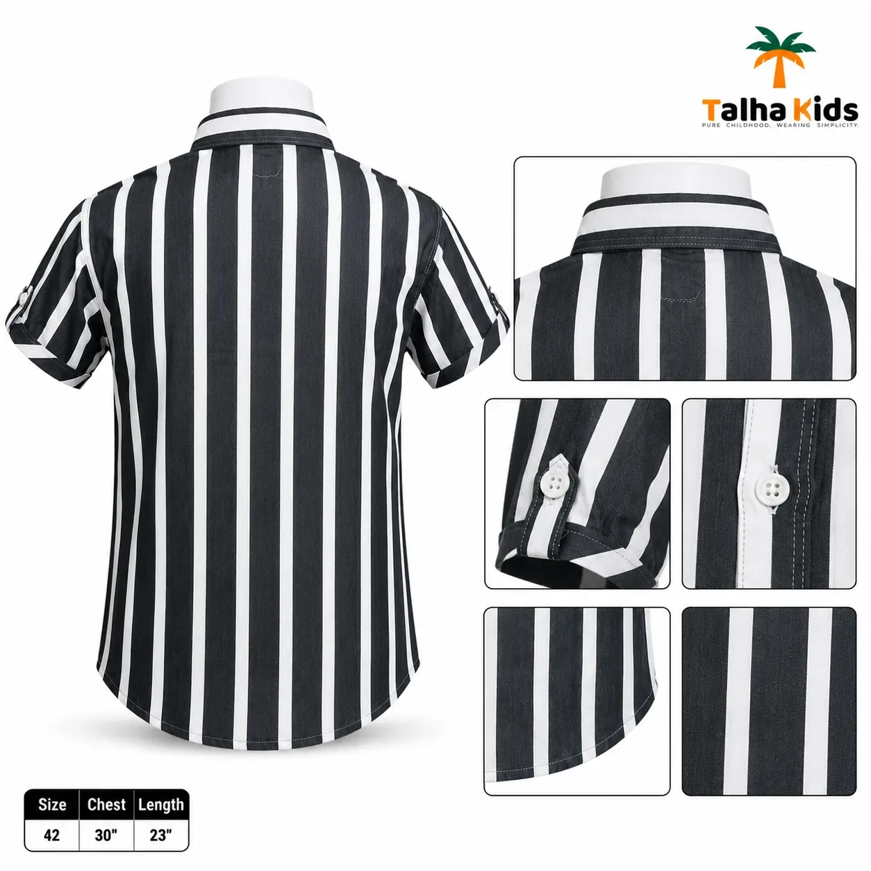 Boys Striped Short Sleeve Shirt – 09 Collection