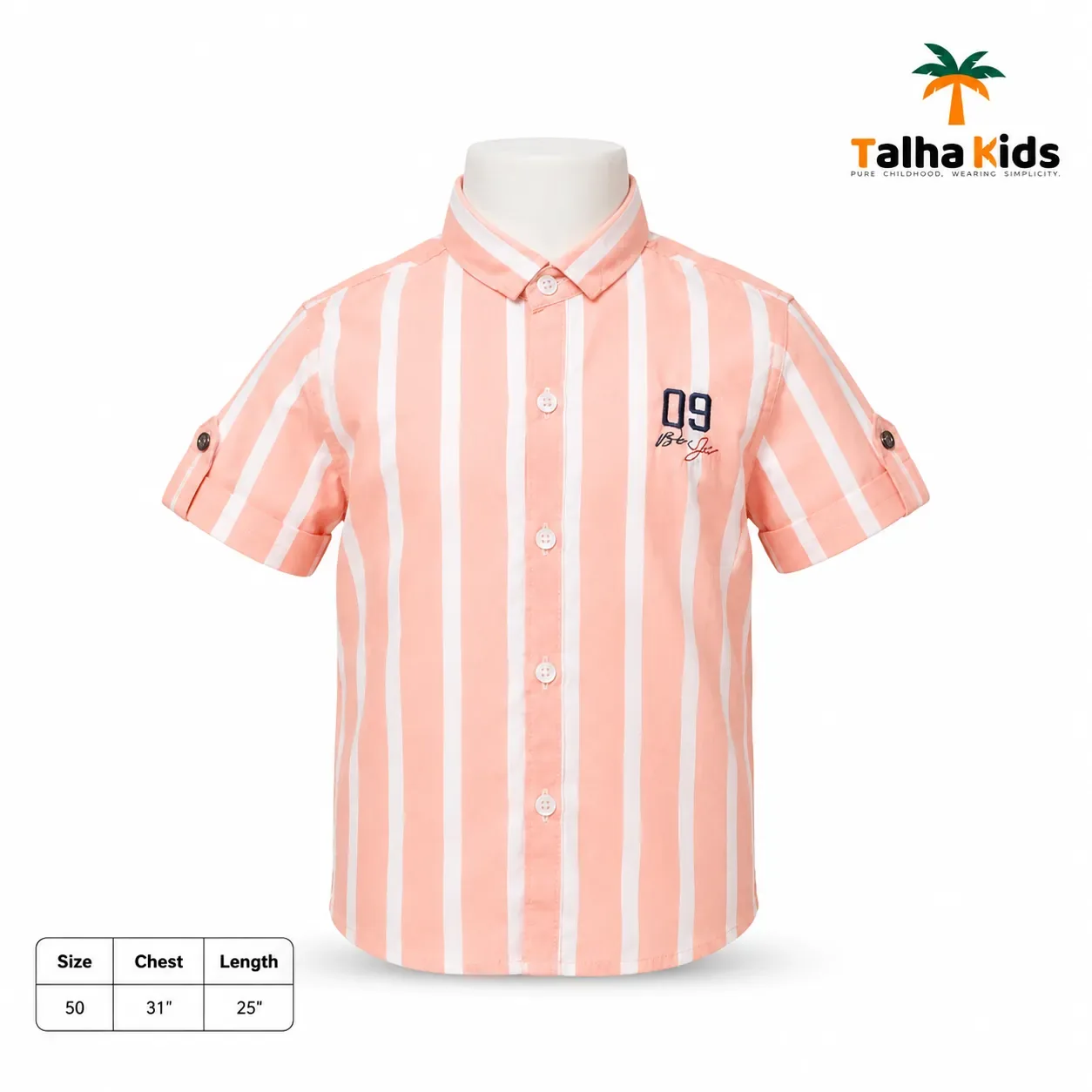 Boys Striped Short Sleeve Shirt – 09 Collection