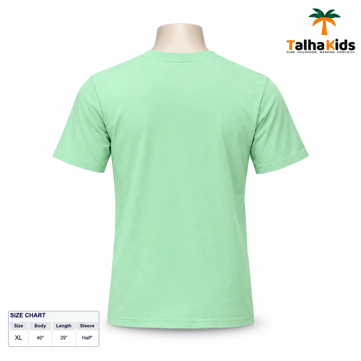 Men's Graphic Print T-Shirt – Mint Green, Half Sleeve