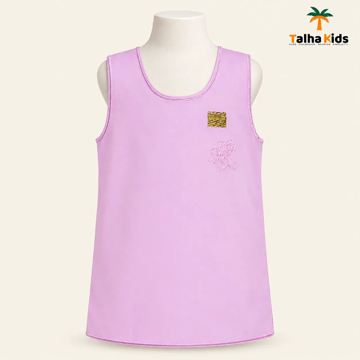 Alams Newborn Baby Nima – Sleeveless Soft Cotton Baby Top | Talha Kids