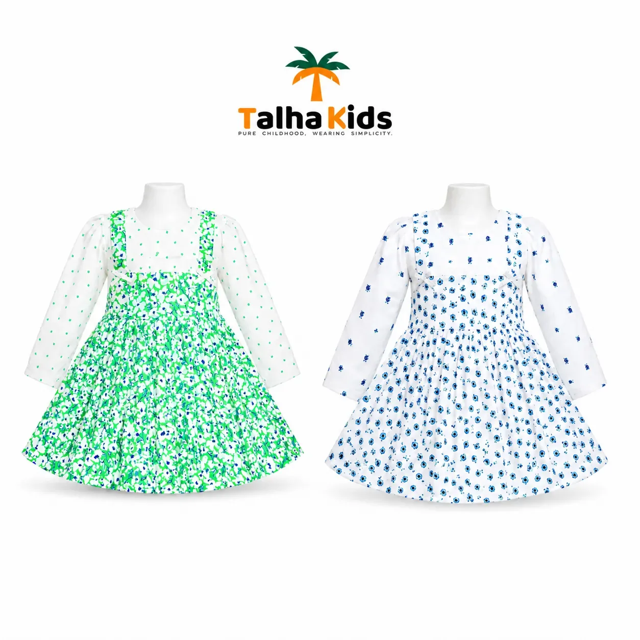Winter Floral Printed Frock – Talha Kids