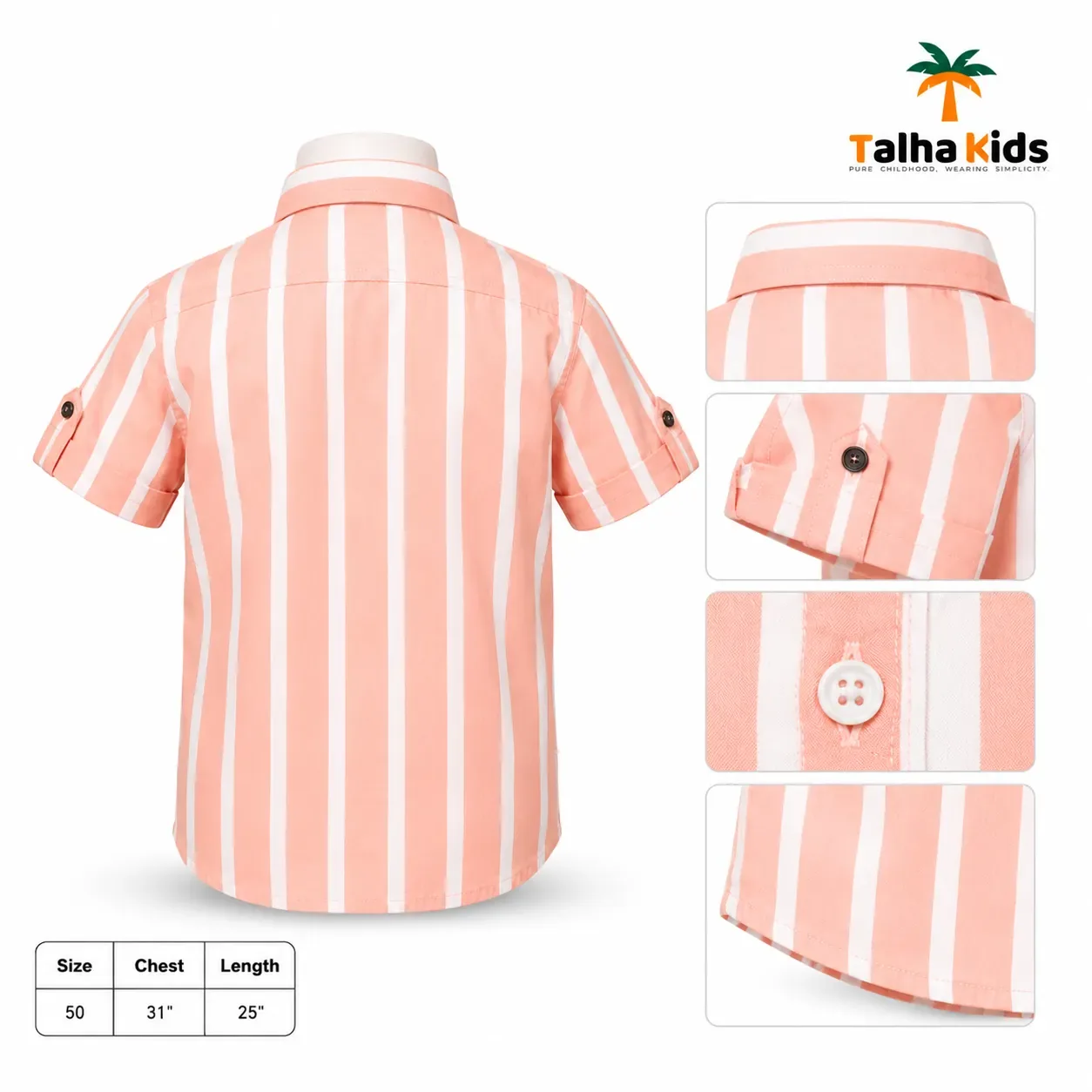 Boys Striped Short Sleeve Shirt – 09 Collection