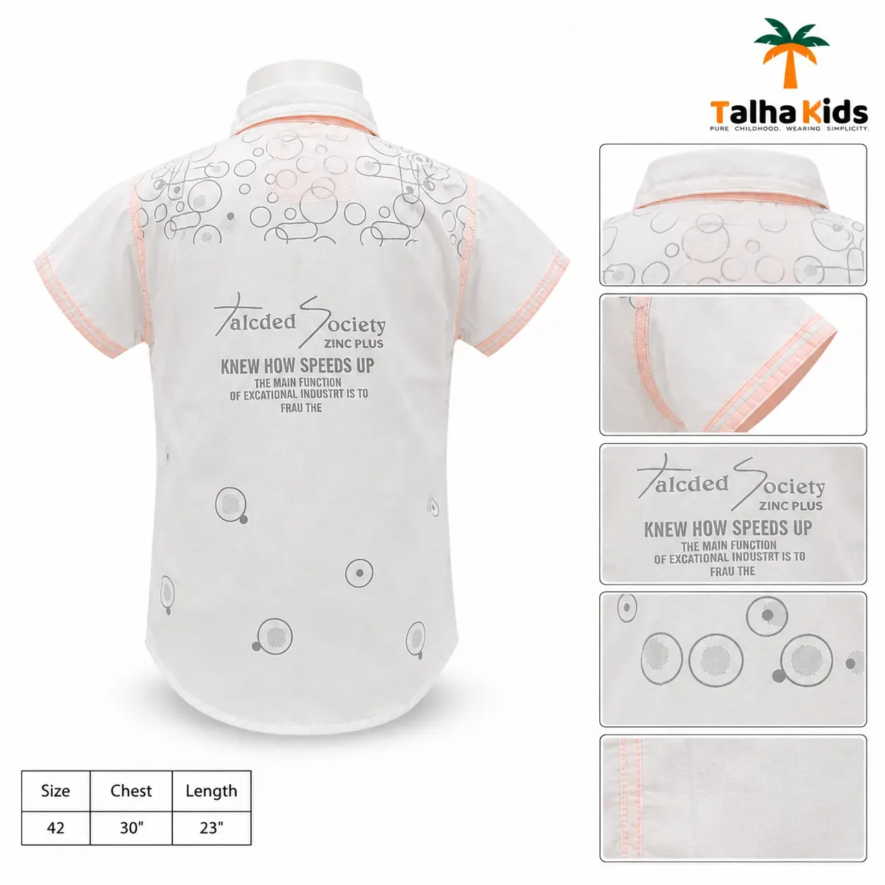 Kids Casual Printed Shirt – Comfortable Short Sleeve Shirt for Boys