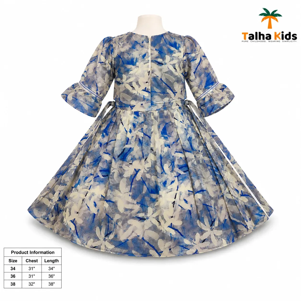 Girls' Printed Embroidered Frock | Alams Baby Wear